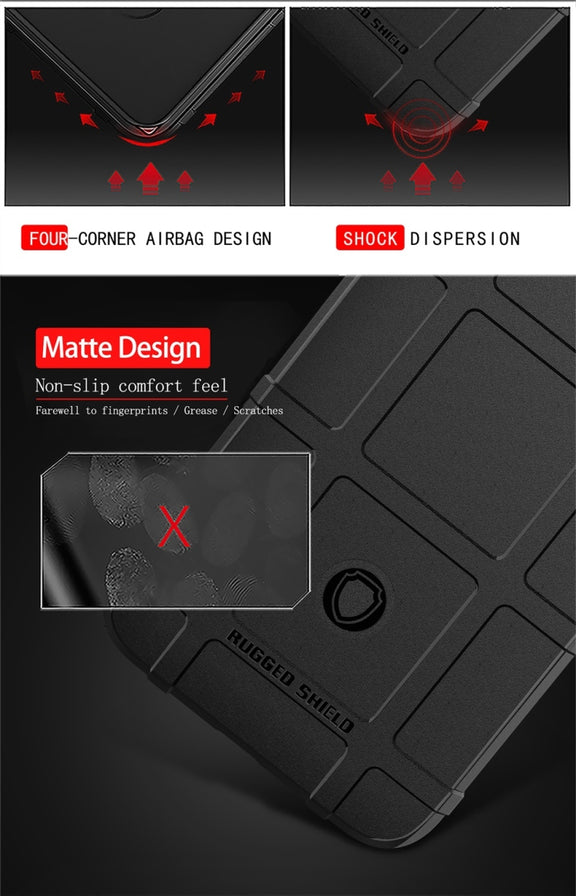 Shockproof Protector Cover Full Coverage Silicone Case for Nokia 2.2 (Black)
