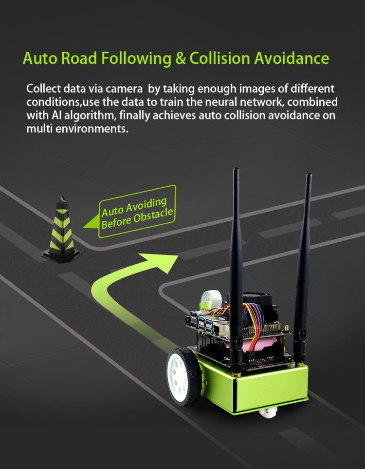 Waveshare JetBot AI Kit, AI Robot Based on Jetson Nano - free shipping - PMC TechLife - Order now!