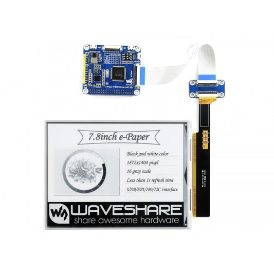 Waveshare 7.8 inch 1872x 1404 E-Ink Display HAT for Raspberry Pi - free shipping - PMC Jewellery - Order now!