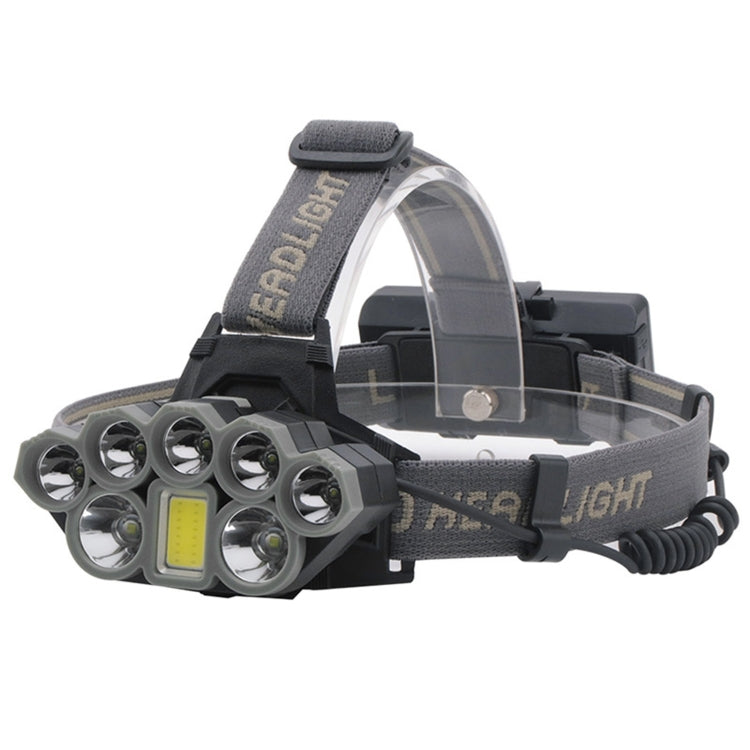 8 LEDs USB Rechargeable Outdoor Lighting Strong Light Night Fishing Headlight - free shipping - PMC Jewellery - Order now!