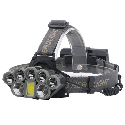 8 LEDs USB Rechargeable Outdoor Lighting Strong Light Night Fishing Headlight - free shipping - PMC Jewellery - Order now!