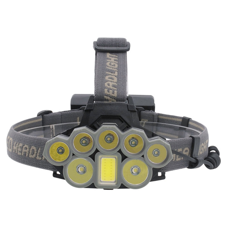 8 LEDs USB Rechargeable Outdoor Lighting Strong Light Night Fishing Headlight - free shipping - PMC Jewellery - Order now!