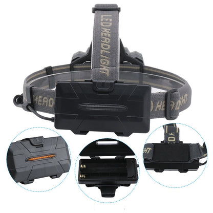 8 LEDs USB Rechargeable Outdoor Lighting Strong Light Night Fishing Headlight - free shipping - PMC Jewellery - Order now!