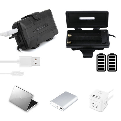 8 LEDs USB Rechargeable Outdoor Lighting Strong Light Night Fishing Headlight - free shipping - PMC Jewellery - Order now!