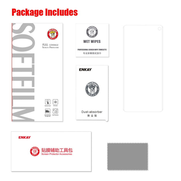 ENKAY Hat-prince 3D Full Screen PET Curved Hot Bending HD Screen Protector Film for Galaxy S10 - For Samsung by ENKAY | Online Shopping South Africa | PMC TechLife | Buy Now Pay Later Mobicred