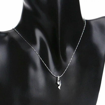 Crystal Necklace In White Gold - Necklaces by PMC Jewellery SA | Online Shopping South Africa | PMC Jewellery | Buy Now Pay Later Mobicred