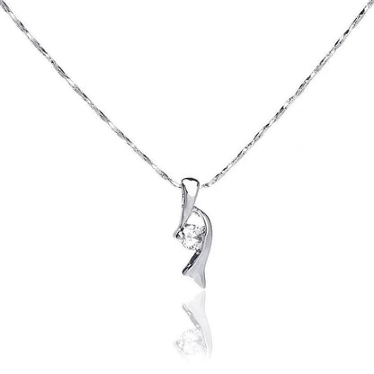 Crystal Necklace In White Gold - Necklaces by PMC Jewellery SA | Online Shopping South Africa | PMC Jewellery | Buy Now Pay Later Mobicred