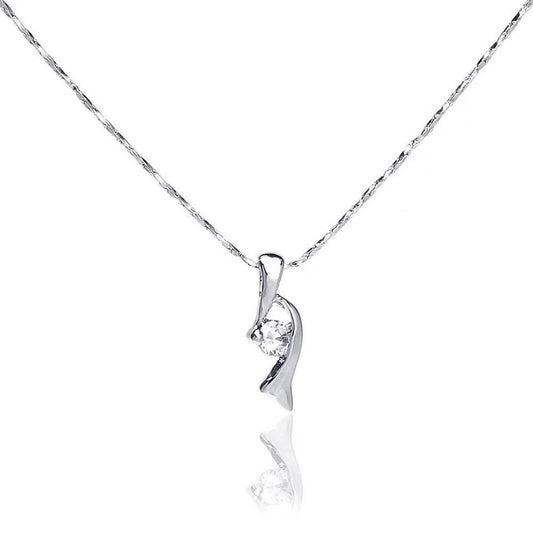 Crystal Necklace In White Gold - Necklaces by PMC Jewellery SA | Online Shopping South Africa | PMC Jewellery | Buy Now Pay Later Mobicred